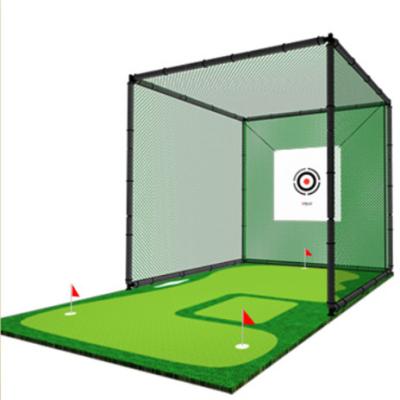 China 3X3m Golf Cage Net Practice Forming Indoor And Outdoor 3mx3mx3m for sale