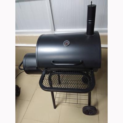 China Easily Assembled Black Charcoal Grill BBQ BBQ Grill Offset Smoker Grill With Side Table for sale