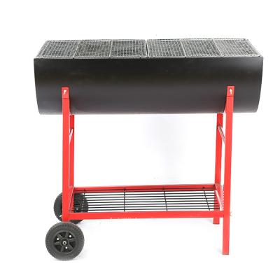 China Stainless Steel BBQ Pellet Pit Barrel Charcoal Commercial Bbq Smoker BBQ Trailer Easily Assembled Offset Vertical for sale