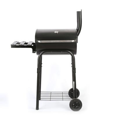 China Easily Gathered Large Area BBQ Smoker Drum Charcoal BBQ Grill Offset Smoker For Outdoor Cooking for sale