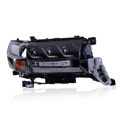 China Car Led Headlight 3 Angel Eyes Led Lens Head Lamp for Toyota Land Cruiser Other Year for sale