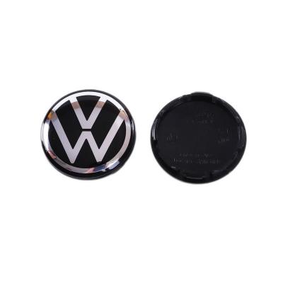 China Volkswagen 68mm 56mm Other Year Car Plastic Black Custom Wheel Hub Center Caps Cover for sale