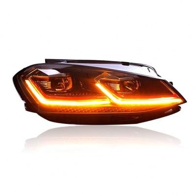 China Modified Headlight for 2013-2016 VW Golf 7 Xenon HID Car LED DRL Facelift Version for sale