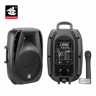 China Yes PS-1408BT-IWB 8 inch 40W Portable Wireless Trolley Rechargeable PA Speaker with FM Radio and MIC for sale