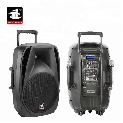 China Yes PS-1412BT-IWB OEM New Product 12 Inch 12V Battery Active Sound System Portable Trolley Speaker For Karaoke for sale