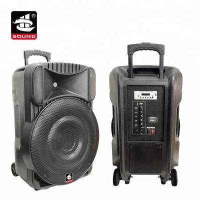 China Portable Audio Player PS-6818GW-60 (LED) 18 inch Woofer USB Trolley Active Column Speakers with Microphone for sale