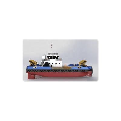 China Grandsea 24m Steel Catamaran Dredge Tender Boats And Push Work Boat For Sale for sale