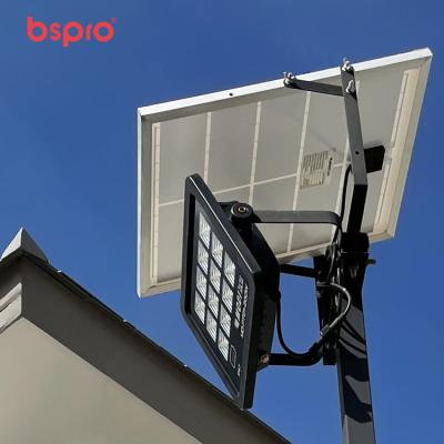 China Warehouse Bspro garden wholesale price spot floodlight solar power ip65 outdoor flood light for sale