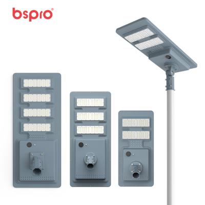 China Outdoor Area Bspro Brightness Super Bright 5000 Lumens 60 Outdoor Road Light Panel Remote Control Led Solar Street Lights for sale