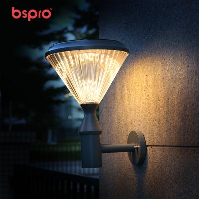 China Outdoor Indoor Waterproof Garden/Residential/House/Park Motion Sensor Lights Cell Energy Panel Bspro Wall Led Solar Garden Lights For Home for sale