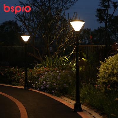 China Garden Bspro Outside Decoration Lamps Decor Powered Indoor Grow Post Green Ground Posts 3000k Solar Garden Decorative Light for sale