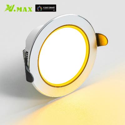 China VMAX Smart Downlighting Integrated Project Light Ceiling White Adjustable Led Recessed Light Smart COB Downlight for sale