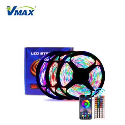 China Vmax wifi/BT smart flexible waterproof garden park/street/pavement/lane/parking/10m 2835 RGB meters private road wifi/BT 5 10 led strip lights for holiday lighting for sale