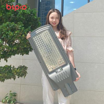 China Bspro ROAD lights 200w lamp motion sensor all in one solar street light for sale