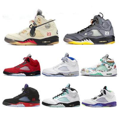 China Sports Aj5 Ouch Joe 5 3M Active Reflective Air Cushion Basketball Shoes Sneakers for sale