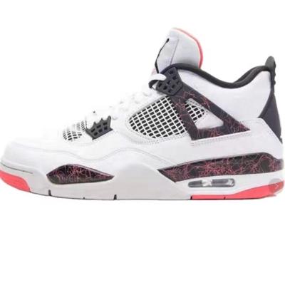 China Fashion\comfortable\durable\breathable\lit 2022 lava aj4 men's and women's fashion high quality hot sale basketball shoes outdoor sports shoes for sale