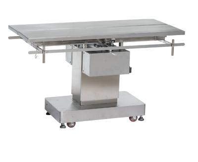 China Small Animals Veterinary V Shape Surgical Operating Table Stainless Steel For Dogs for sale