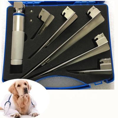 China Emergency center veterinarian used animal anesthesia and emergency apparatus led light source intubation bulb laryngoscope for sale