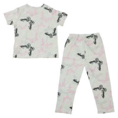 China Cartoon printing short sleeved children's pajamas pajamas children's clothes home clothes girls' pajamas for sale