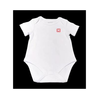 China Casual Factory Summer Custom Solid Clothes Infant Overalls 100%cotton Baby Clothes Newborn for sale