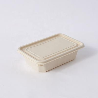 China Biodegradable Sustainable Cornstarch Food Packaging Disposable Bento Box Compostable Tableware for sale