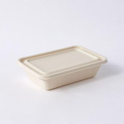 China Disposable Food Wholesale Sustainable Packaging Cornstarch Compostable Food Containers Take Away Lunch Box for sale