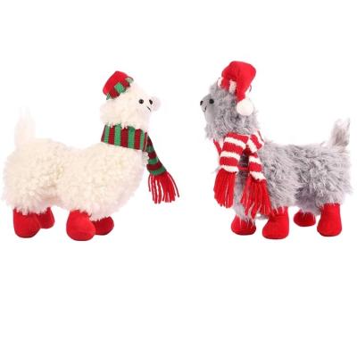 China High Quality Christmas Plush Toys Cute Llama Girlfriend Christmas Gifts for sale