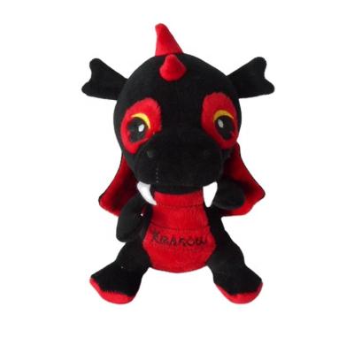 China Hot Selling Custom Plush Baby Toy China Manufacturer Traditional Style Krakow Black Dragon Plush Toy for sale