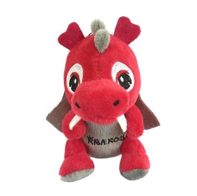 China Wholesale Red Dragon Plush Toys Red Dragon Mini Stuffed Plush Pendant Soft Stuffed Toy Key Chain for sale