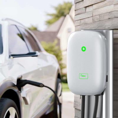 China Concise Design SAE J1772 Smooth Home 9.6kw EV Electric Vehicle Charging Pile Smart Car Charger Station for sale