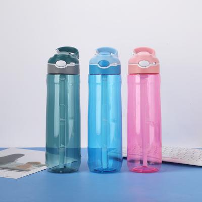 China Sustainable Eco - Friendly 750ml Bounce Cap Sports Drinking Bottles Plastic Water Bottles for sale