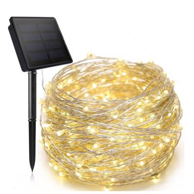 China 929-9 Minimalist Solar Christmas Tree Lights 12m Led Solar String Lights Holiday Lighting For Christmas Decoration for sale