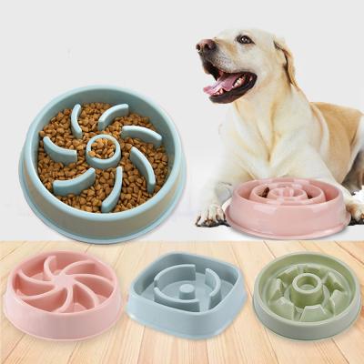 China 828-49 Teddy Golden Retriever Food Grade Automatic Plastic Bowl Rice Bowls Simple Prevention Rice Clogging Bowl for sale