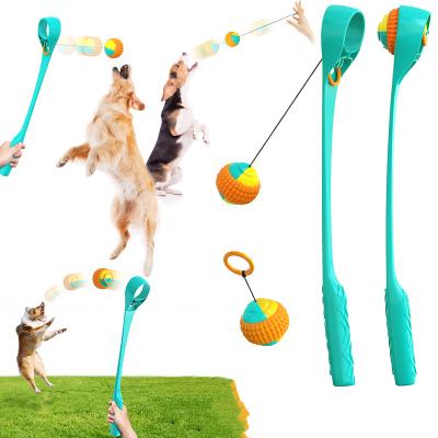 China Viable 96-25Pet Supplies Model Training Dog Walking Non-automatic Outdoor Dog Toy Throwing Cue Ball Thrower for sale