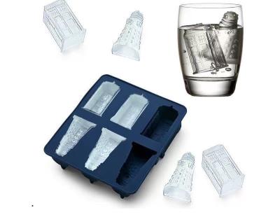 China Minimalist 1025-14 Cavity Tray Silicone Ice Cartoon Design Doctor Who Dalek 6 Mold Not Easily Deformed For Food Grade Easily Clean Ice Tray Mo for sale