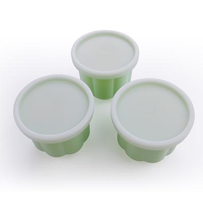 China High Quality Reusable Steel Jelly Mold Pudding Cups With Lid Jelly Mold for sale