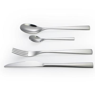 China Contemporary professional made cheap price good quality stainless steel flateware reusable cutlery set for sale