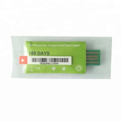 China Disposable Single Use USB Temperature Data Logger For Cold Storage And Dispensing Dis12 for sale