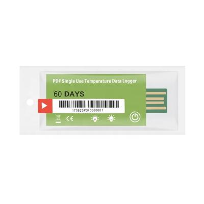 China Temperature Logger for Cold Chain Disposable Single Use USB Temperature Data Logger for sale