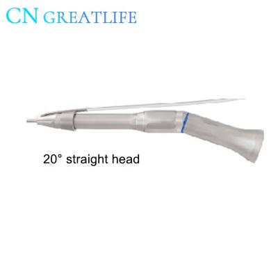 China Metal Surgical Surgery Low Speed ​​Straight Handpiece Low Speed ​​Handpiece 20 Degree Straight Head Pickup Straight Handpiece for sale