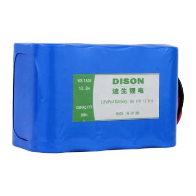 China Military Industry LFP 12.8v 6Ah LiFePo4 Li Ion Phosphate Battery Pack For Solar Energy Storage for sale