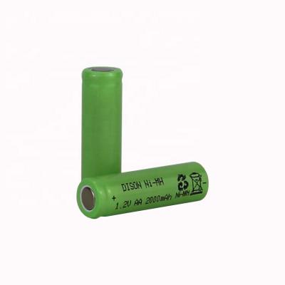 China High Temperature Rechargeable Emergency Lighting Ni-MH AA 2000mah Battery Cells for sale