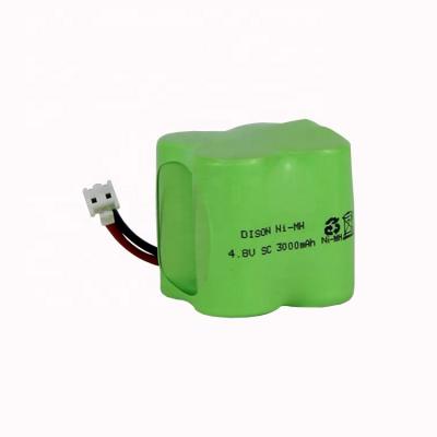 China Emergency Lighting NiMh HRK23/43 4.8v Rechargeable High Temperature SC 3000mah Battery Pack For Emergency Lighting for sale