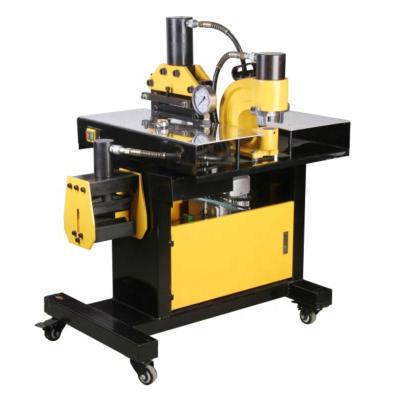 China Building Material Shops 3-in-1 Busbar Development Machine DHY-200 Hydraulic Copper Busbar Folding Cutting Punching Machine for sale