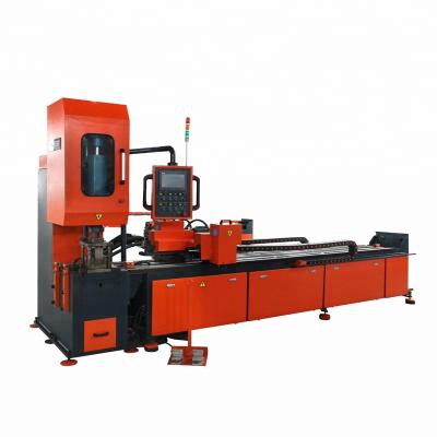 China Building Material Shops Hot Sale CNC Round Rectangle Square Hole Stainless Steel Pipe Automatic Hydraulic Metal Plate Punching Machine for sale