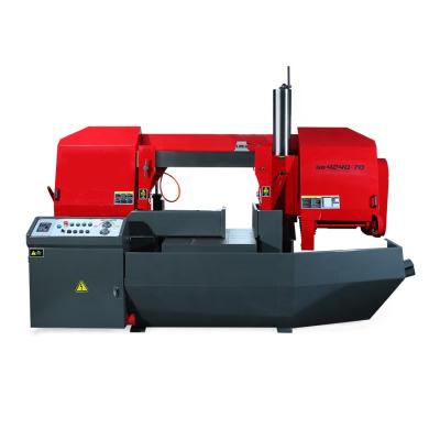 China Large Horizontal Semi-automatic 40-70 Hydraulic High Speed ​​Sawing Die Metal Cutting Steel Special Band Saw Bundle Cutting Machine for sale