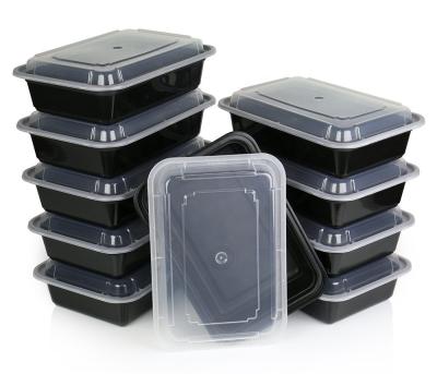 China Custom Plastic Microwavable Stackable Plastic Dishwasher Safe Reusable Meal Containers for sale