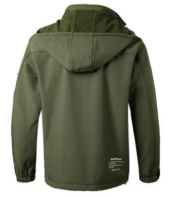 China Breathable outdoor hiking autumn winter solid color Hooded Chinese factory waterproof windproof  thermal jacket for sale