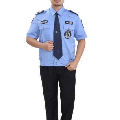 China Wear well Custom design summer security short-sleeved overalls suit men's and women's long-sleeved shirts uniform for sale