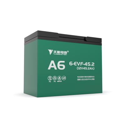 China Toys hot sale lead acid battery 12v 45.2AH gel rechargeable lead acid battery for electric bike for sale